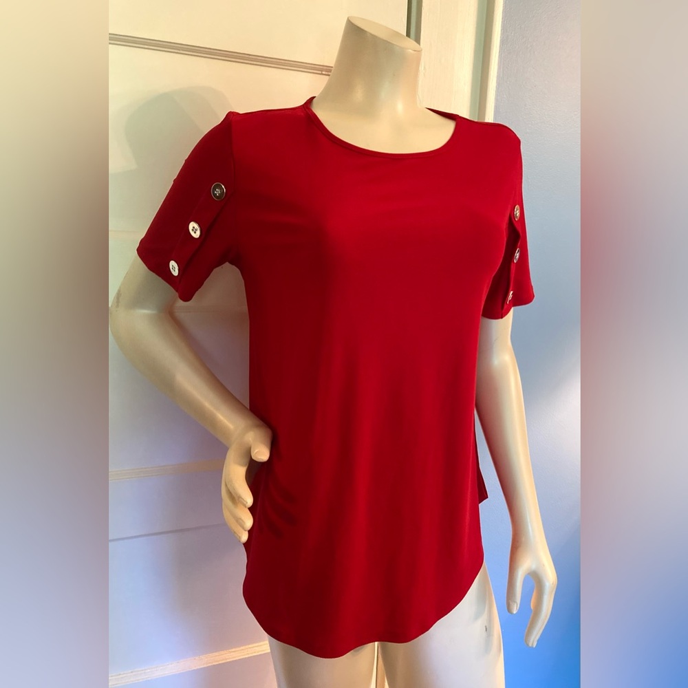 🔴NWT Red Short Sleeve 89th + Madison Shirt, Size Medium